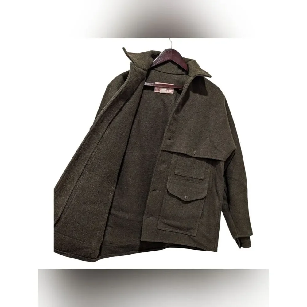 VTG Filson Style 83 Double Macinaw Cruiser Jacket - Forest Green -Sz 40 Med NWOT